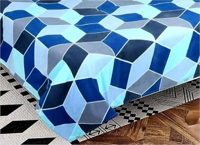 1 Double Bedsheet with 2 Pillow Covers