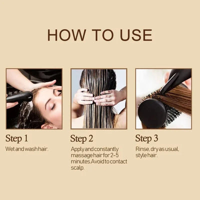 Deep Straightening Moisturize Repair Argan Oil Collagen Hair Mask 100Ml(Pack Of 2)