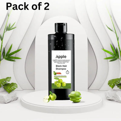Apple Black Hair Shampoo 3-In-1 200Ml (Pack Of 2)