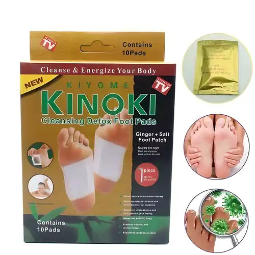 Detox Foot Patches Pads for Body Stress Relief (Set of 10) (Pack Of 3)