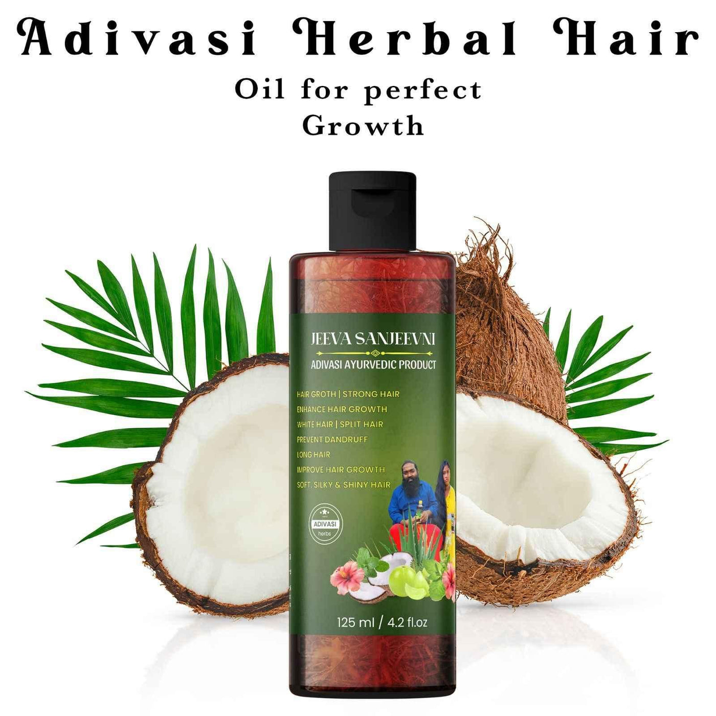 Adivasi Jeeva Sanjeevini Hair Oil 125 Ml (Pack Of 2)