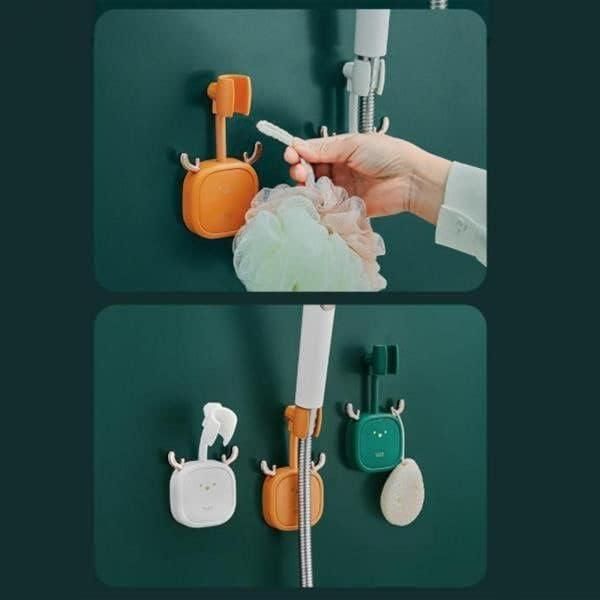 Wall Mount Shower Holder with Flexible 360 Degree Rotatable
