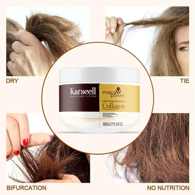Deep Straightening Moisturize Repair Argan Oil Collagen Hair Mask 100Ml(Pack Of 2)