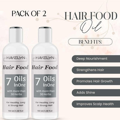 Havelyn Hair Food Oil For Hair Nourishing Moisture 100Ml (Pack Of 2)