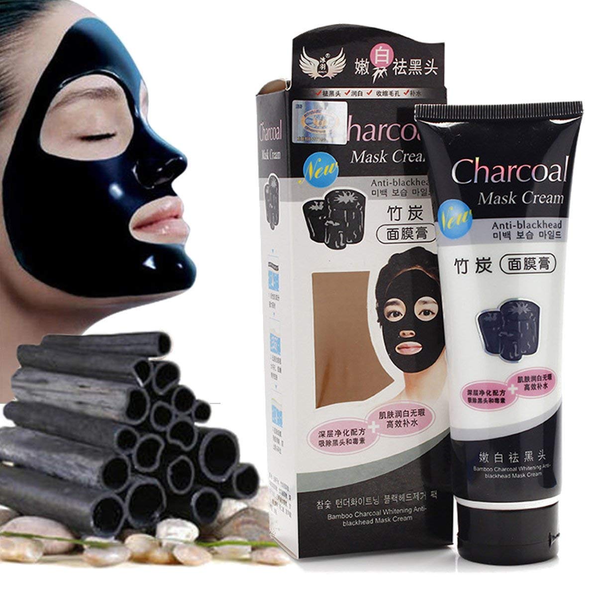 Charcoal Anti Blackhead,Purifying Peel Off Mask (Pack of 2)