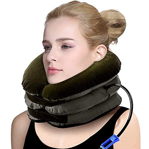 Acupressure Health Care System Portable Neck Pillow, Exerciser For Cervical Spine.
