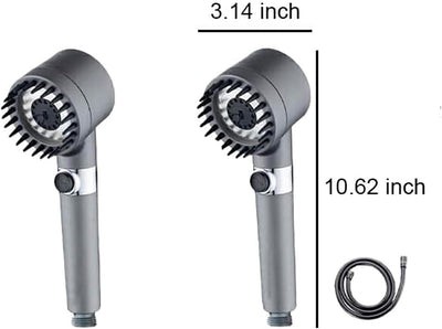 Shower Head, Hard Water Filter Shower Head With High Pressure, 3 Spray Modes